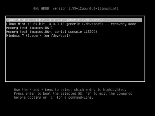 pϵy Windows 7°bLinux Mint 12 